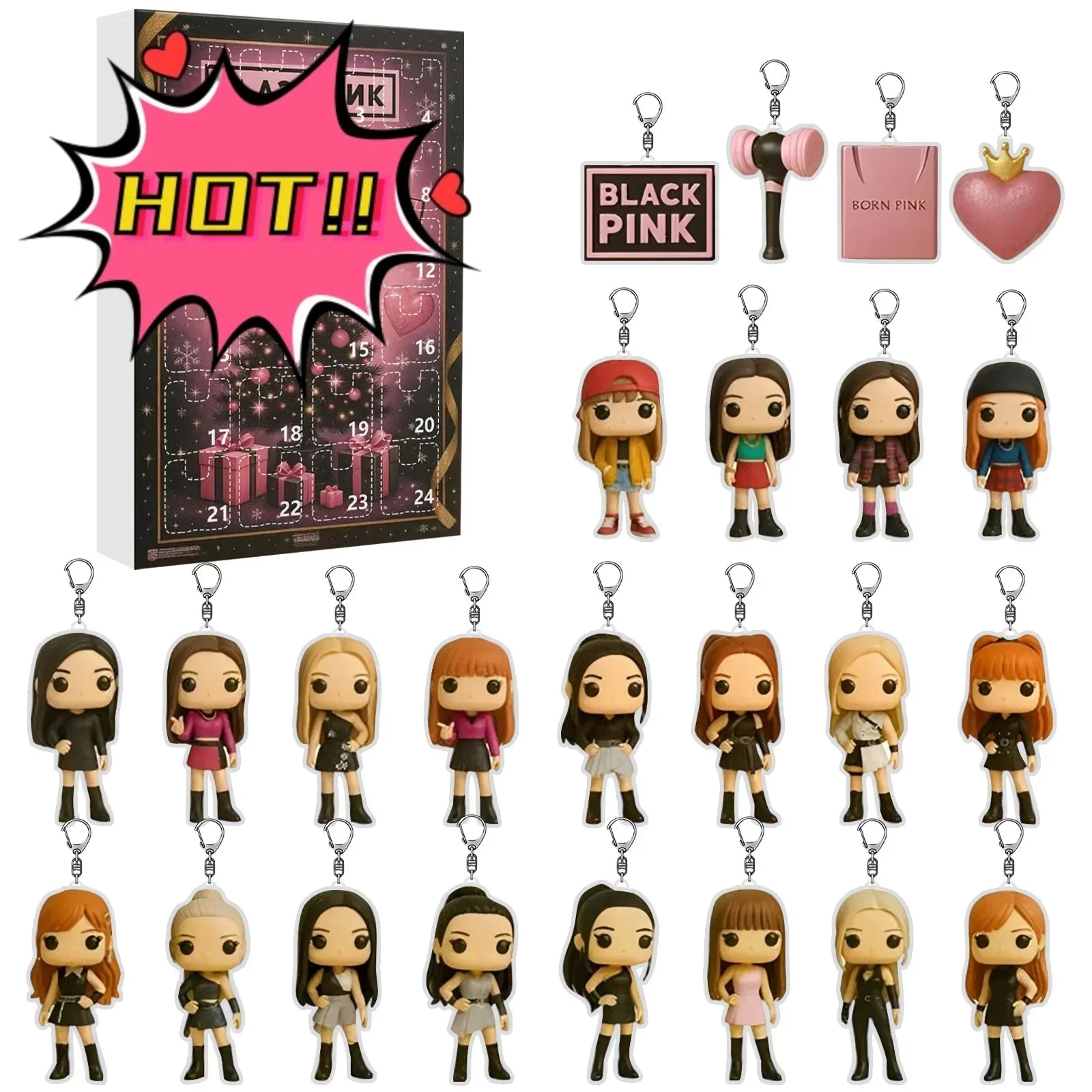 DOLLVENT – 24 Day Advent Calendar with Collectible Dolls for Festive Countdown Fun