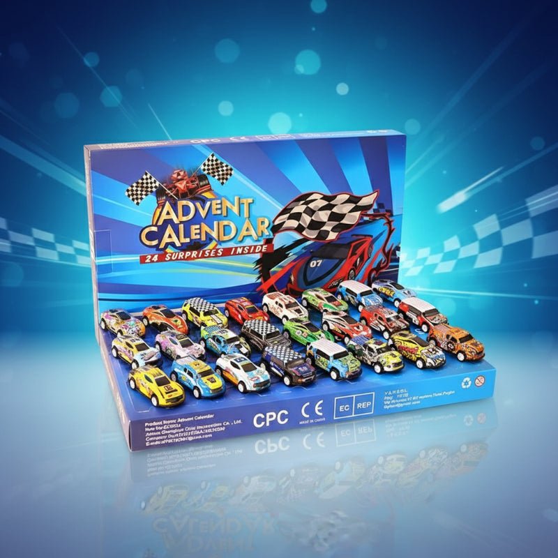 RACERVENT – 24-Day Christmas Advent Calendar with Alloy Racing Car Toys