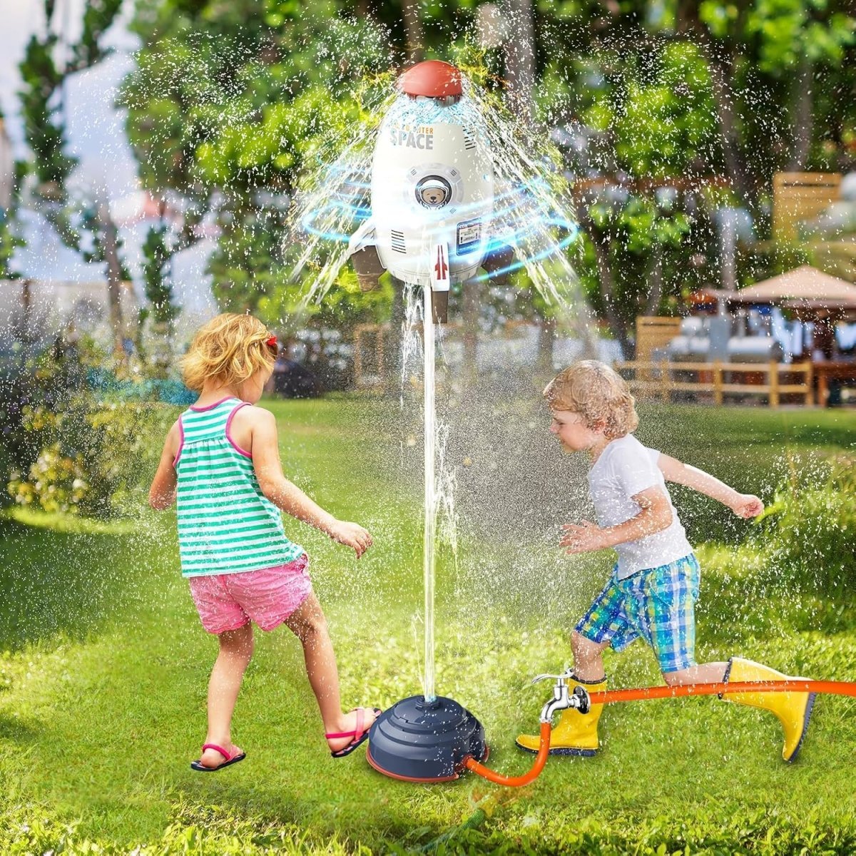 HydroTwist – Kids’ Rotating Garden Sprinkler for Backyard Fun