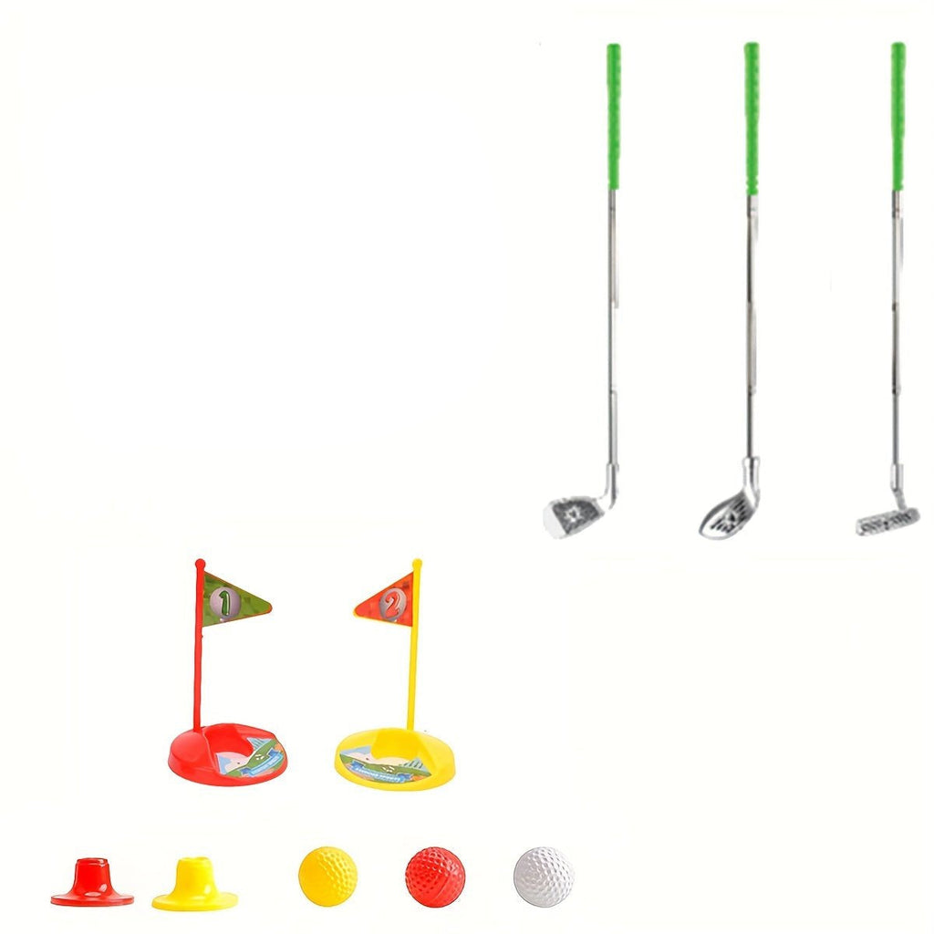 TEETRIQ – Adjustable Kids Golf Set with Telescopic Clubs, 3 Balls & 2 Goals for Ages 3–8