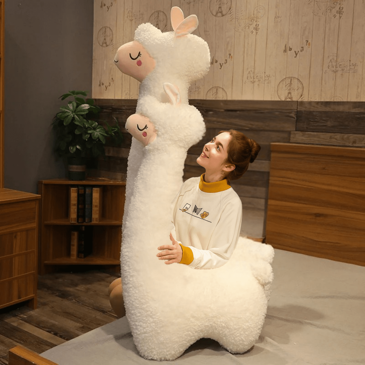 Alpacaress – 130 cm Soft Alpaca Plush Toy for Home Décor and Comfort