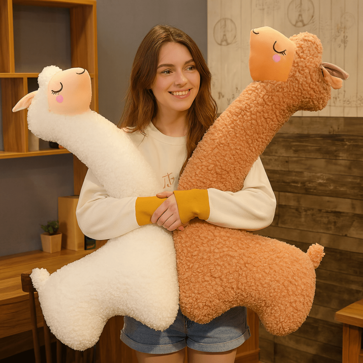 Alpacaress – 130 cm Soft Alpaca Plush Toy for Home Décor and Comfort