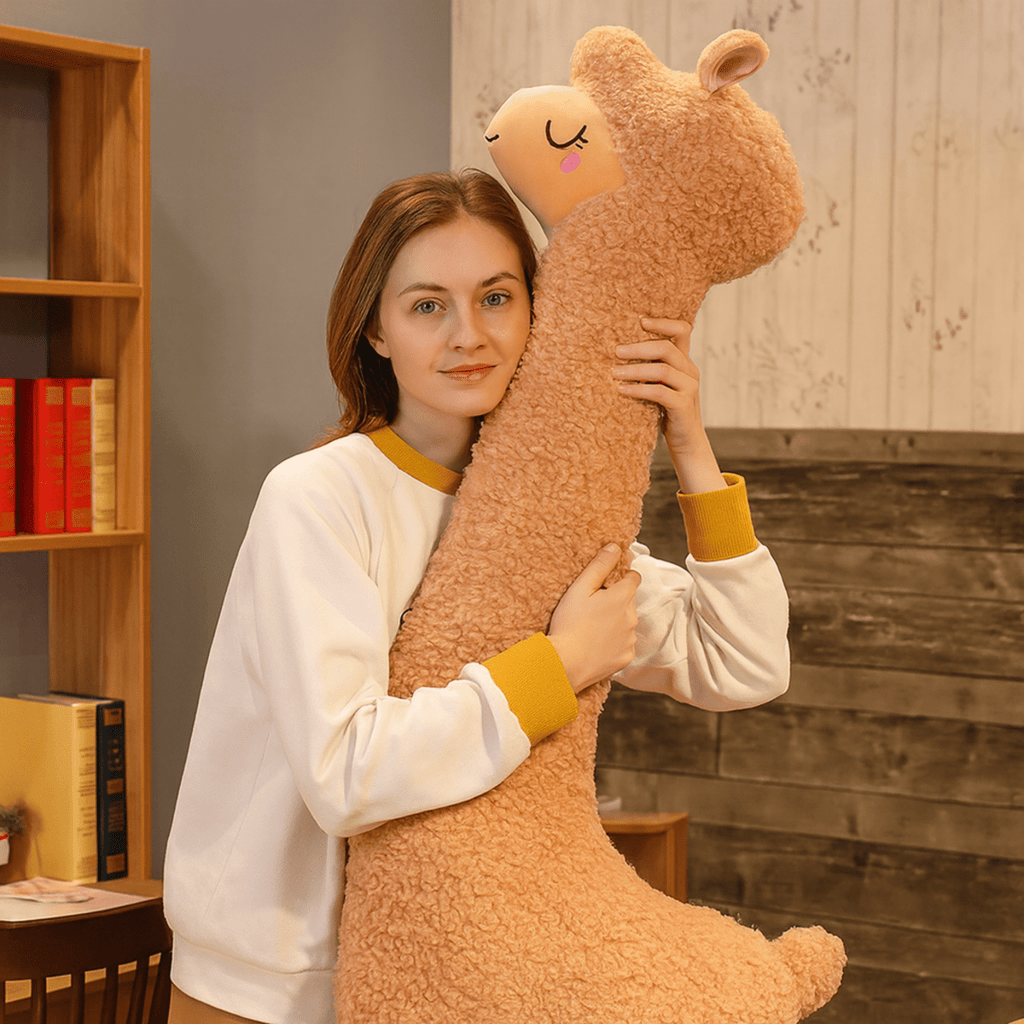 Alpacaress – 130 cm Soft Alpaca Plush Toy for Home Décor and Comfort