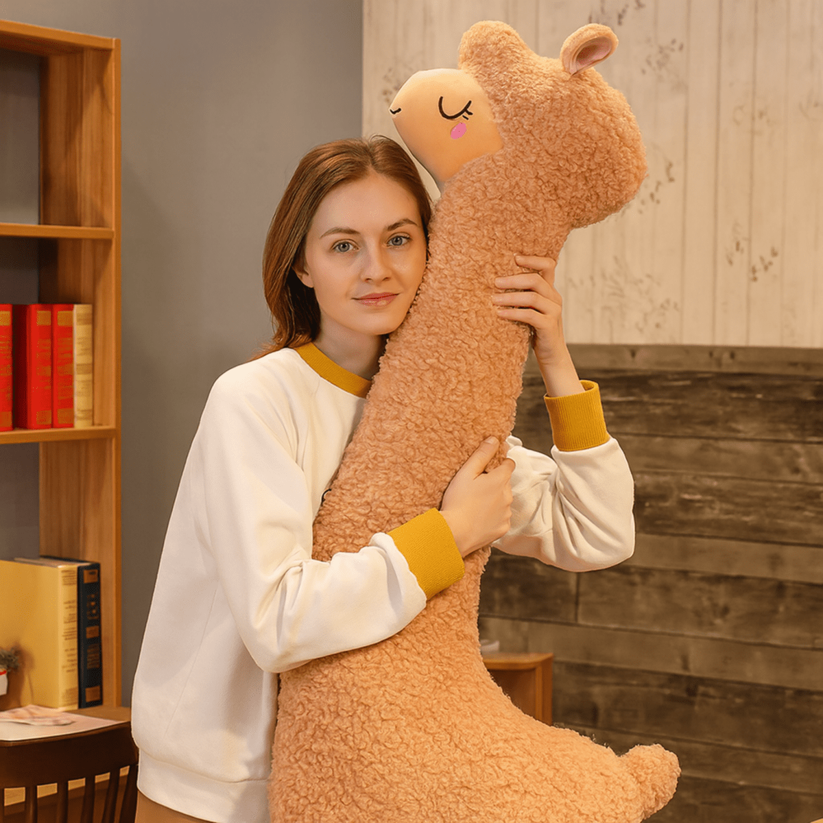 Alpacaress – 130 cm Soft Alpaca Plush Toy for Home Décor and Comfort