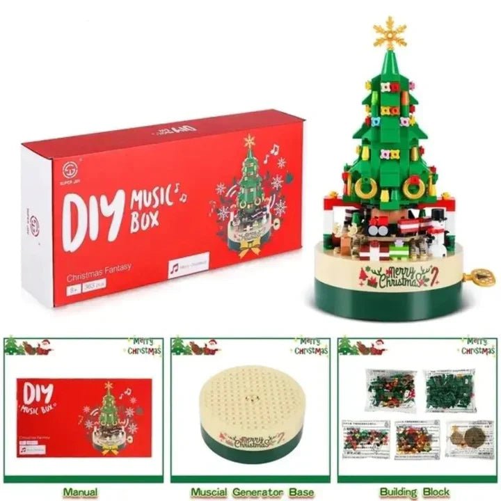 CHRISTUNES – DIY Christmas Music Box with Tree Design & “We Wish You a Merry Christmas” Melody