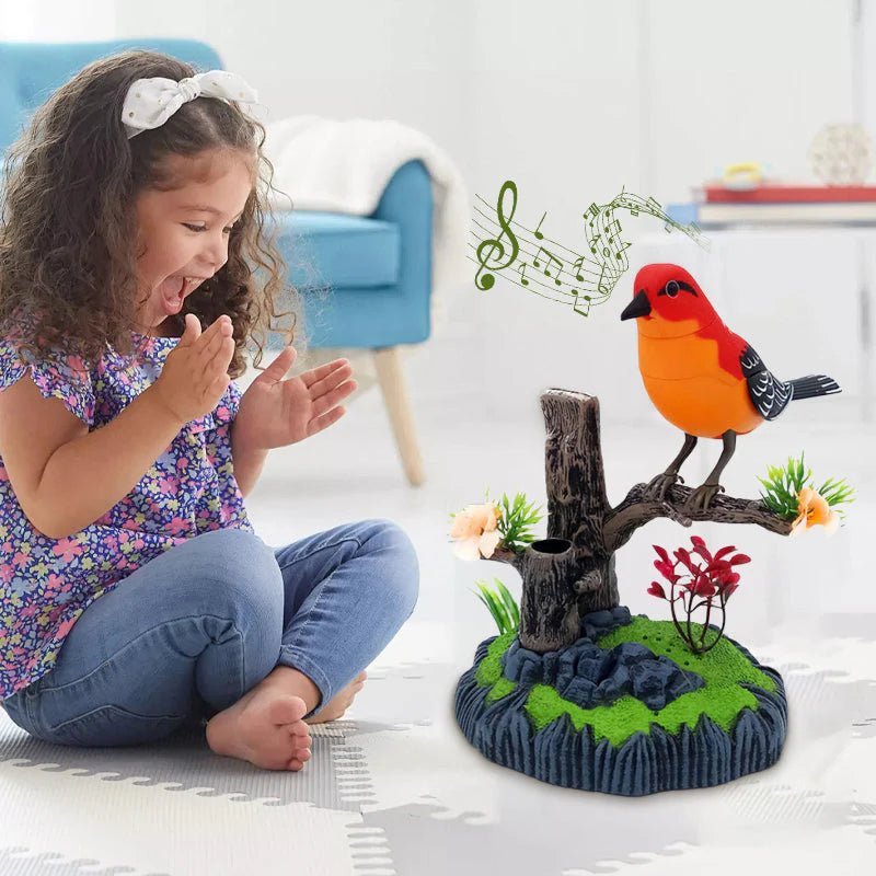 CHIRPFUN – Interactive Singing Bird Toy that Responds to Sound