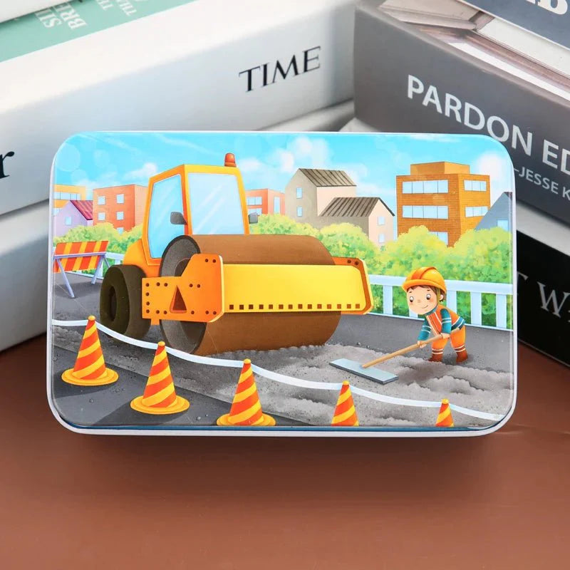 WOODLERN – 60-Piece Colorful Wooden Puzzle for Kids with Animal & Vehicle Designs | Perfect Christmas Gift