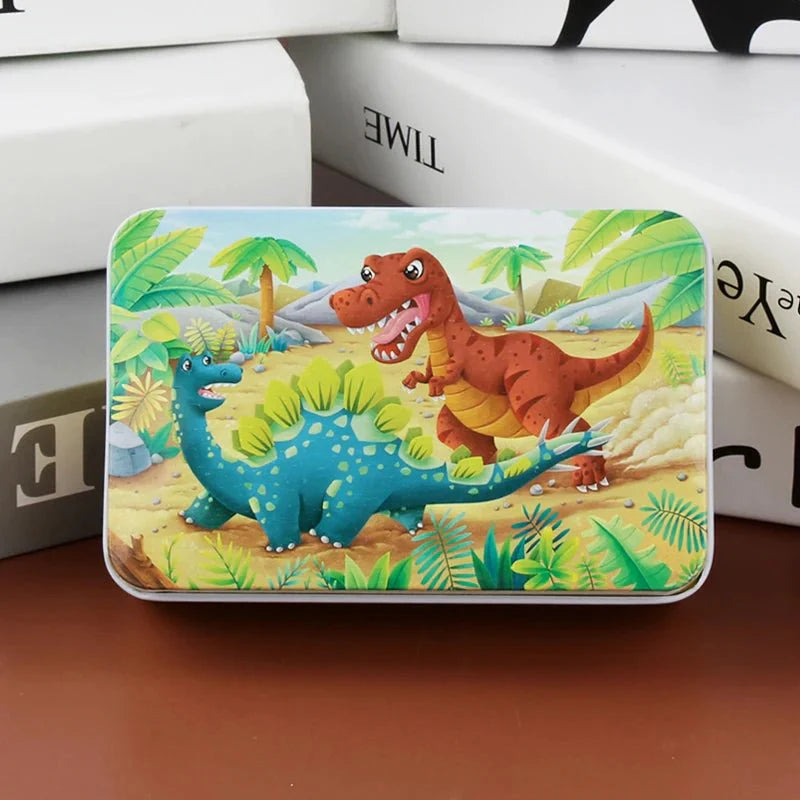 WOODLERN – 60-Piece Colorful Wooden Puzzle for Kids with Animal & Vehicle Designs | Perfect Christmas Gift