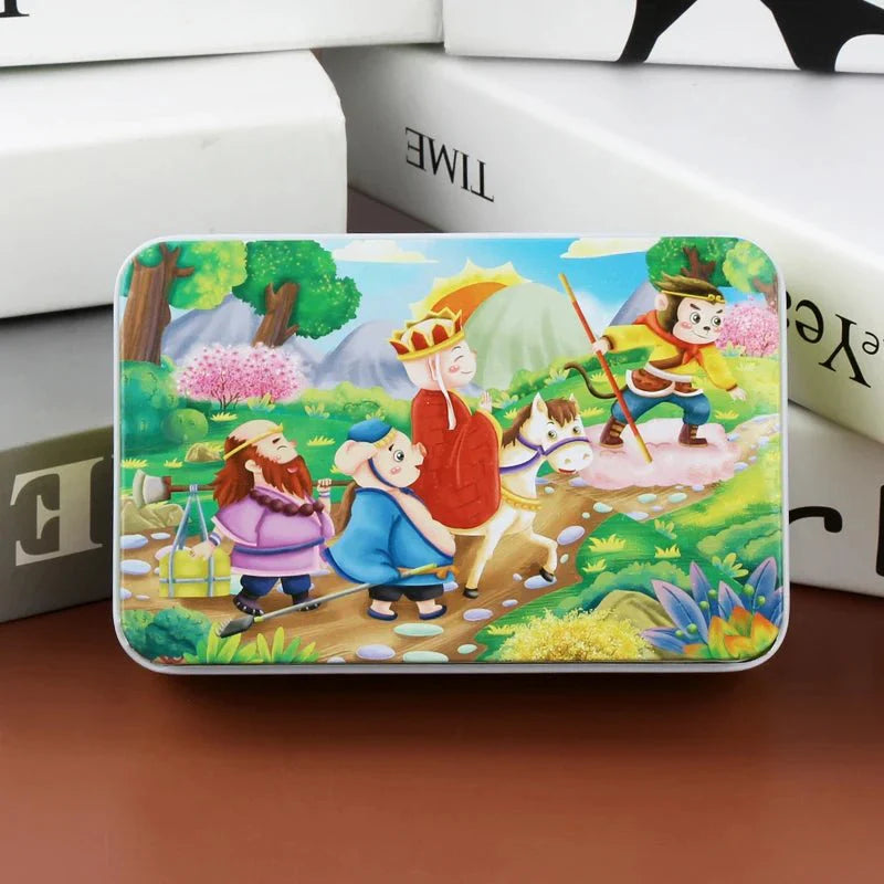 WOODLERN – 60-Piece Colorful Wooden Puzzle for Kids with Animal & Vehicle Designs | Perfect Christmas Gift