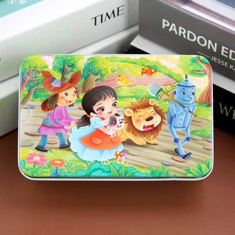 WOODLERN – 60-Piece Colorful Wooden Puzzle for Kids with Animal & Vehicle Designs | Perfect Christmas Gift