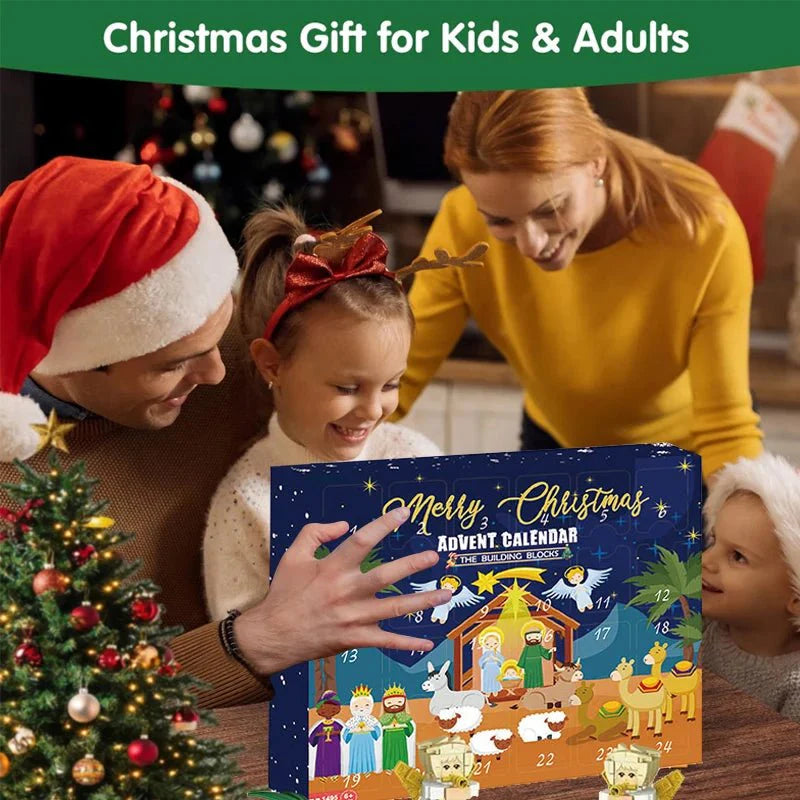 BRICKMAS – Creative DIY Nativity Advent Calendar with 24 Building Blocks