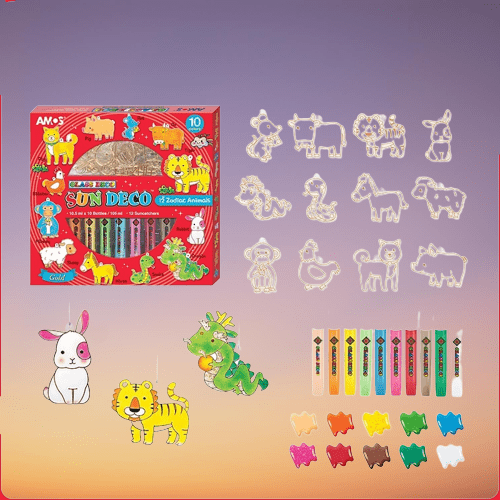 FESTIGLASS – DIY Christmas Glass Painting Set for Kids & Adults