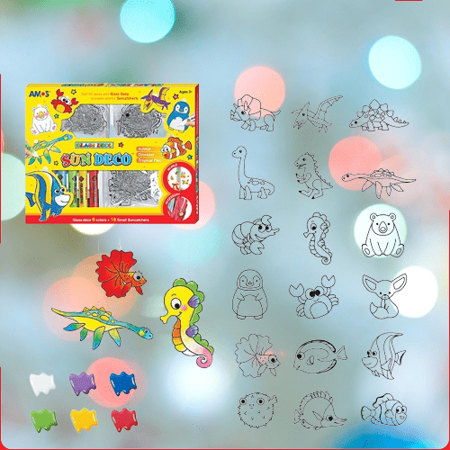 FESTIGLASS – DIY Christmas Glass Painting Set for Kids & Adults