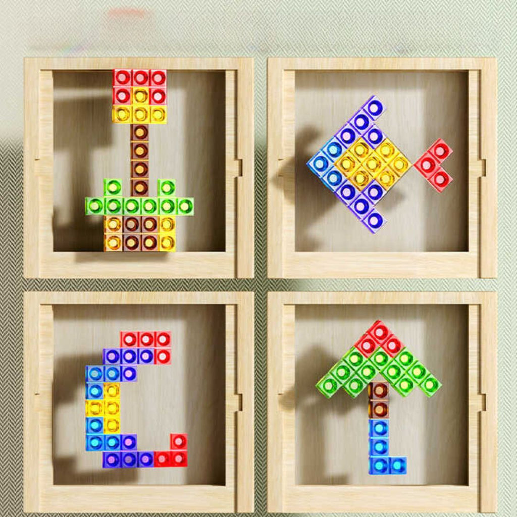 WOODTRIX – Eco-Friendly Wooden Tetris Puzzle Board for Kids and Adults