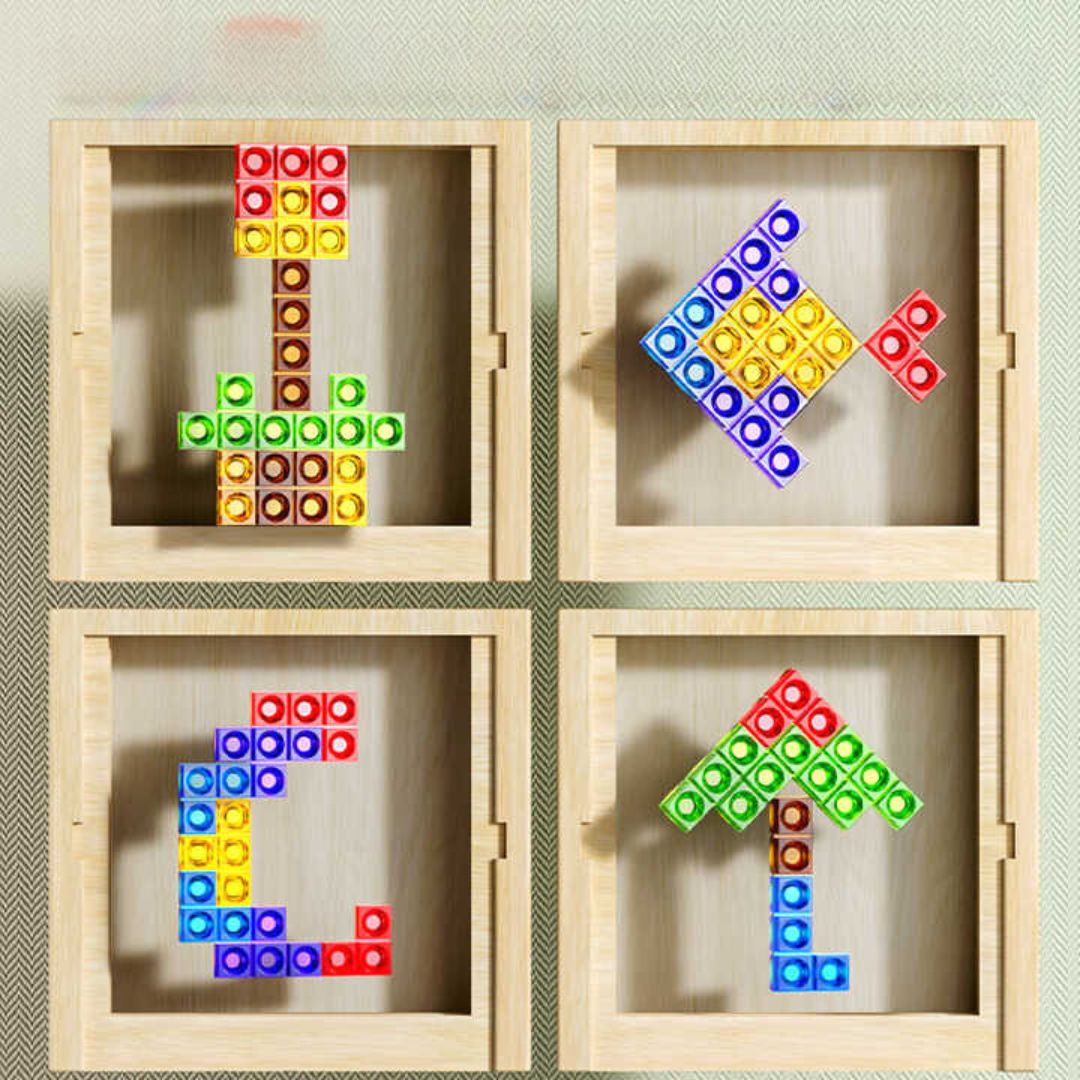 WOODTRIX – Eco-Friendly Wooden Tetris Puzzle Board for Kids and Adults