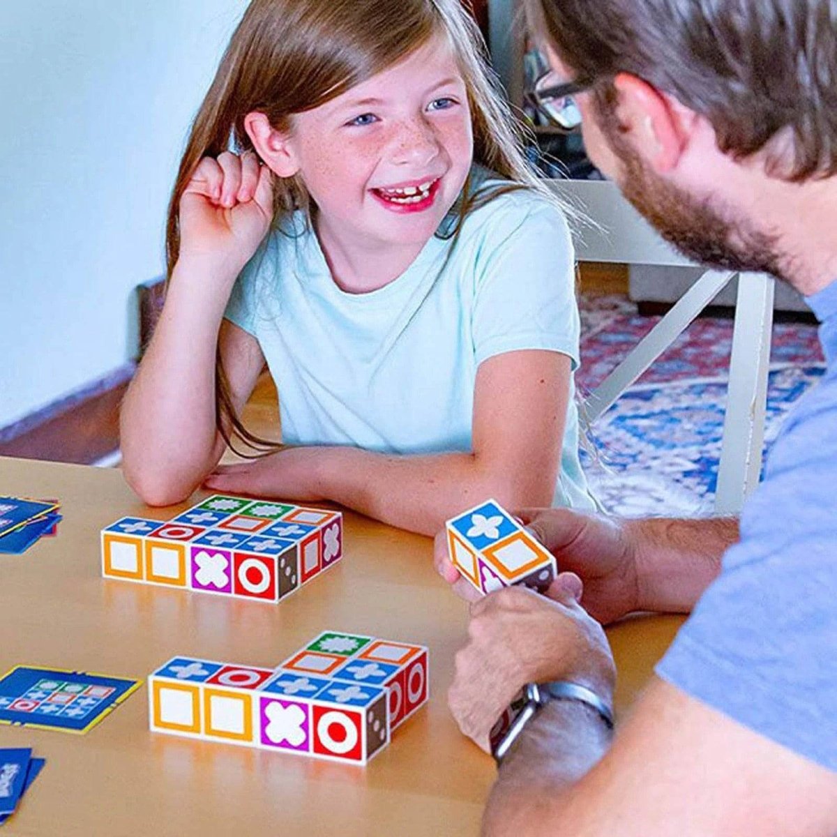 PLAYBLOCKS – 60 Card Pattern Matching Game with 20 Colorful Blocks for Kids & Family Funttern Matching Game with 20 Colorful Playable Blocks