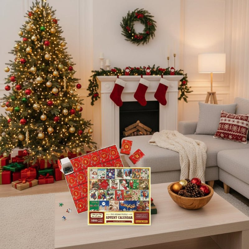 WONDERPIECE – 1000-Piece Advent Calendar for Christmas Countdown Fun