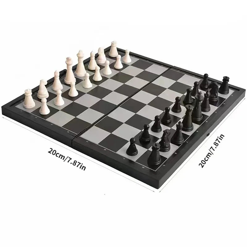 CHESSORQ – Foldable Magnetic Chess Set with Portable Board
