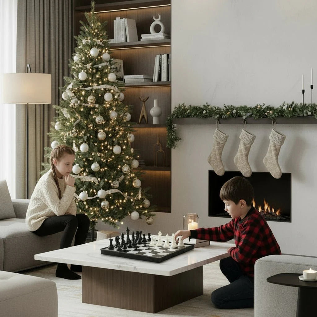 CHESSORQ – Foldable Magnetic Chess Set with Portable Board