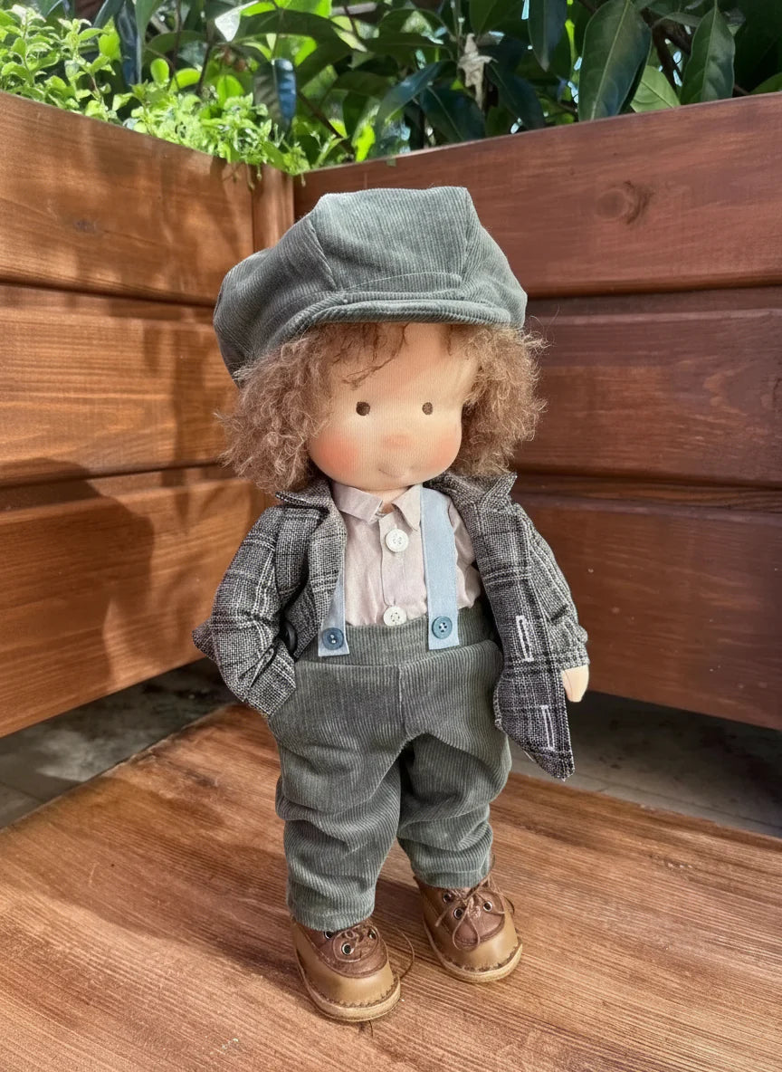 LULLABLY – Handmade All-Cotton Waldorf Doll with 12-Inch Soft Body for Kids