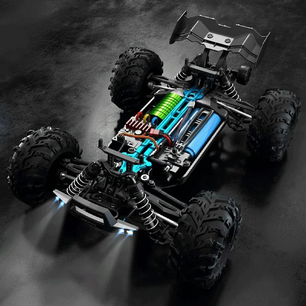 MUDSTORM – 1:16 Electric Off-Road RC Truck with LED Headlights