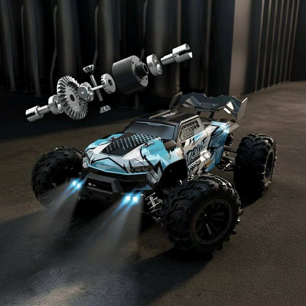MUDSTORM – 1:16 Electric Off-Road RC Truck with LED Headlights