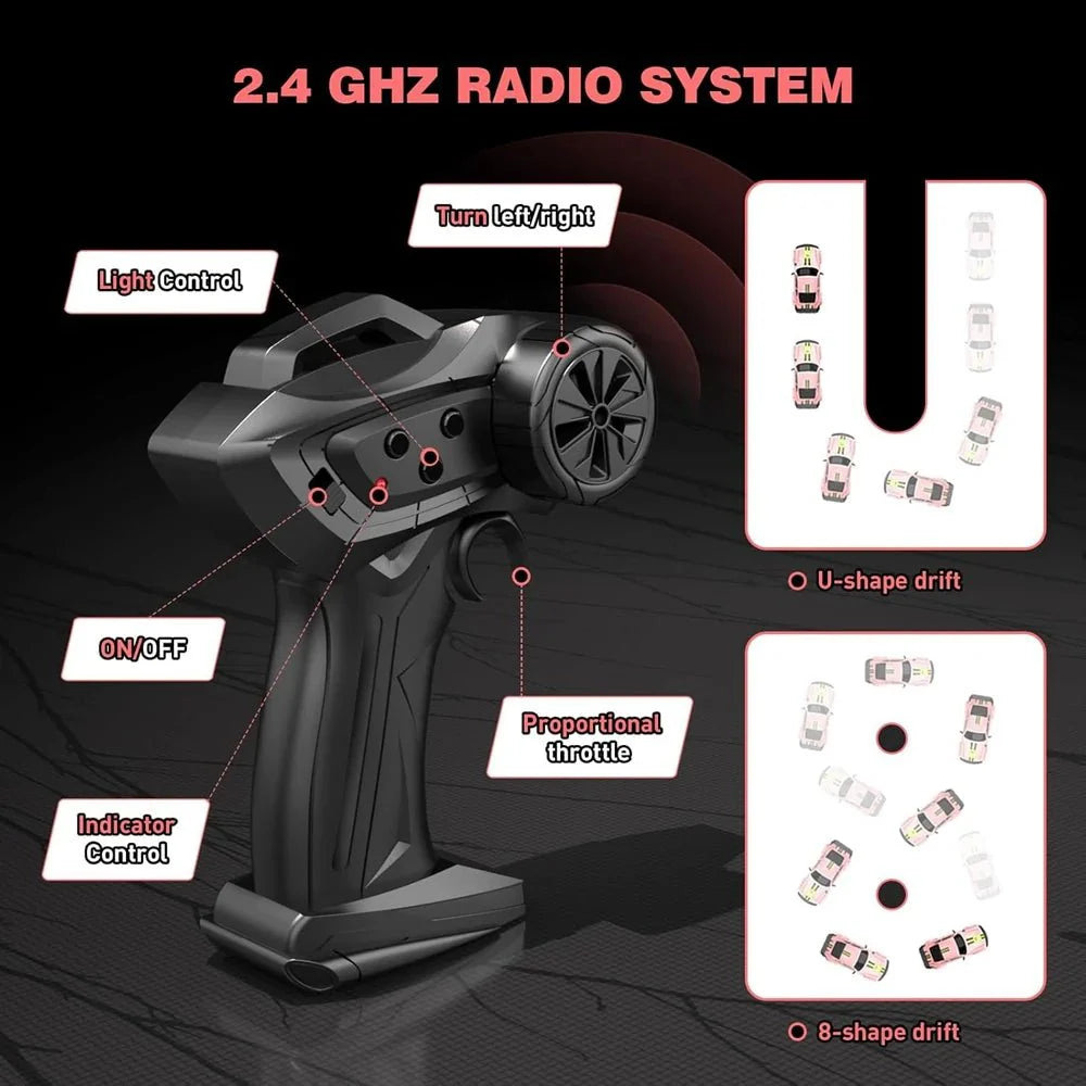 DRIFTLUX – 1:20 High-Speed 4WD RC Drift Car with LED Lights