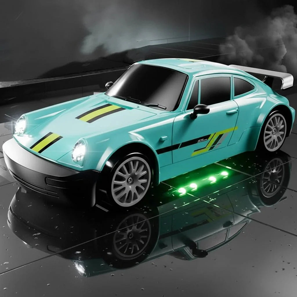 DRIFTRAX – 1:24 High-Speed 4WD RC Drift Car with LED Lights & Dual Tires