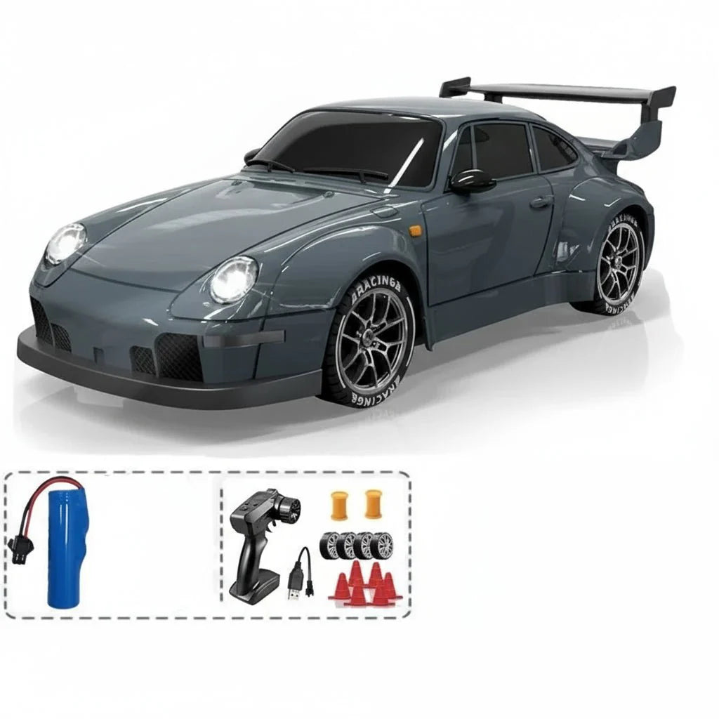 DRIFTRAX – 1:24 High-Speed 4WD RC Drift Car with LED Lights & Dual Tires
