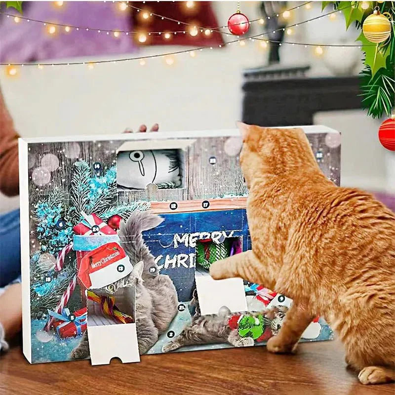 CATCOUNTDOWN – Holiday Advent Calendar with 23 Catnip Toys for Daily Feline Fun