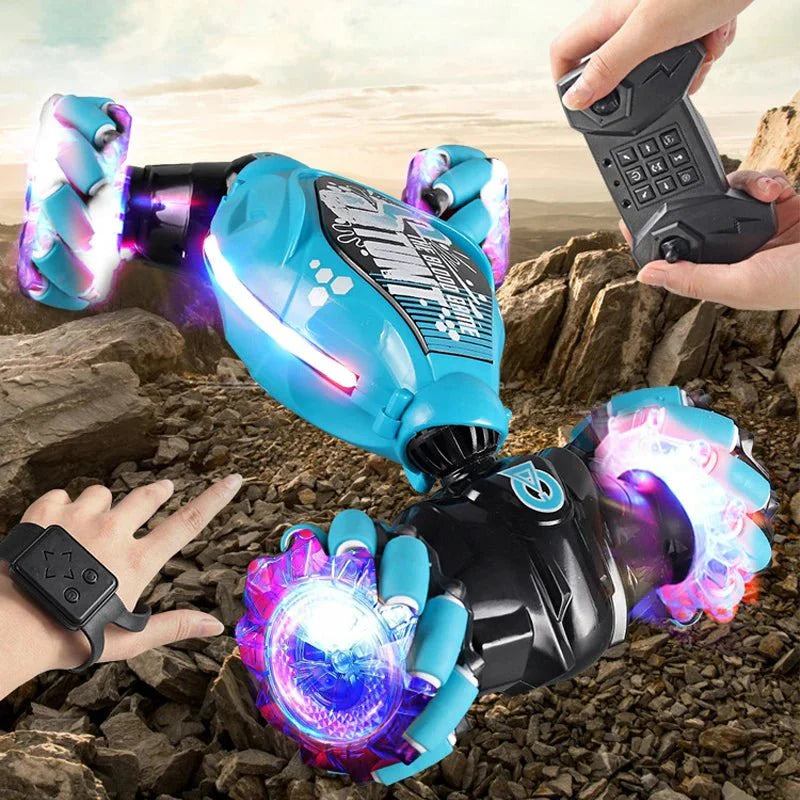 GYRORACER – Innovative RC Car with LED Lights, Gesture Control & 360° Rotation
