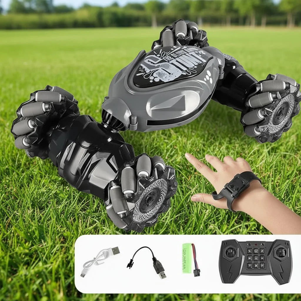 GYRORACER – Innovative RC Car with LED Lights, Gesture Control & 360° Rotation