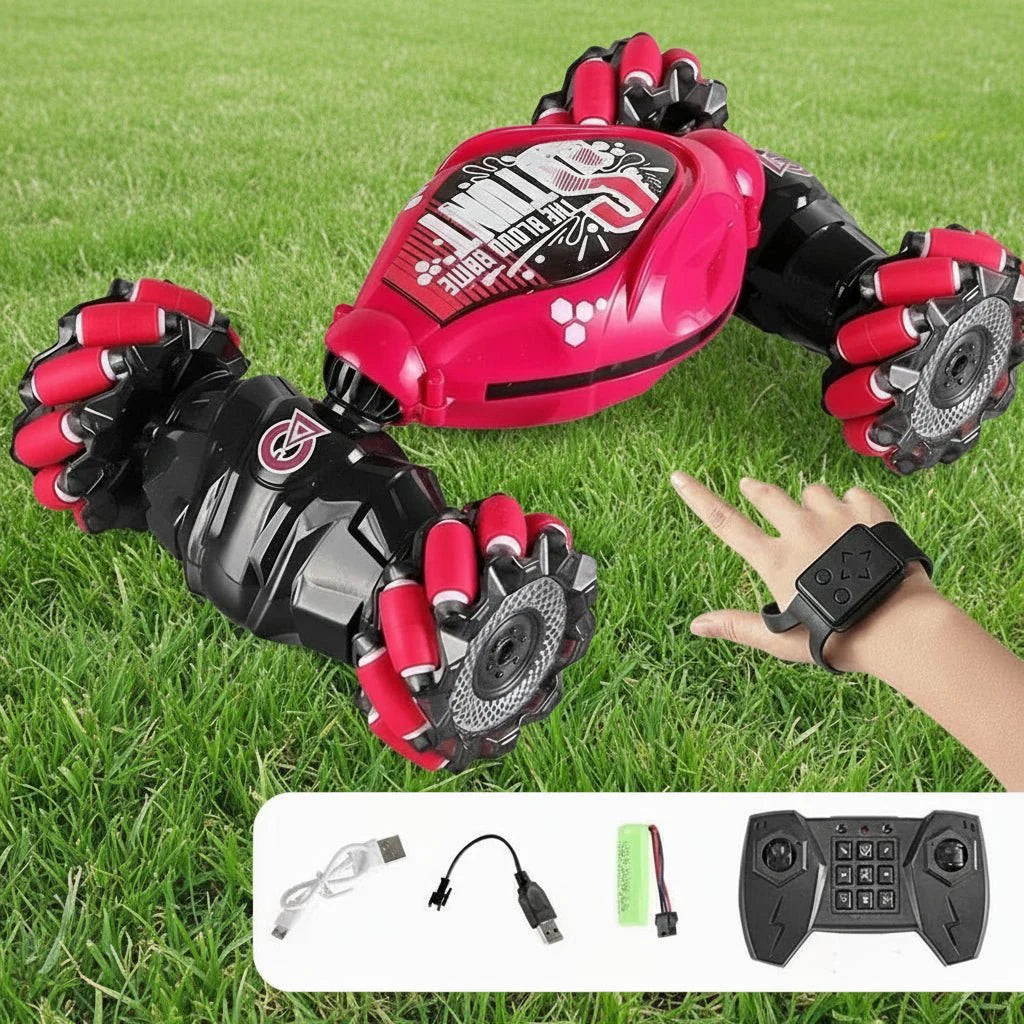 GYRORACER – Innovative RC Car with LED Lights, Gesture Control & 360° Rotation