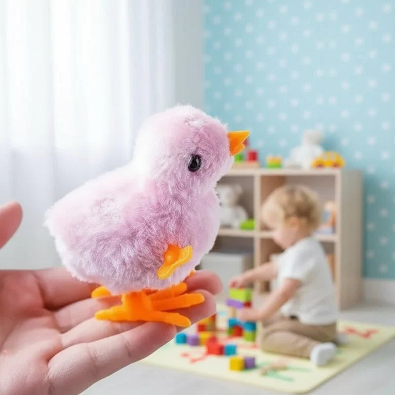 CHIRPYPAW – Wind-Up Plush Chicken Toy for Cat Play & Fun Chasing