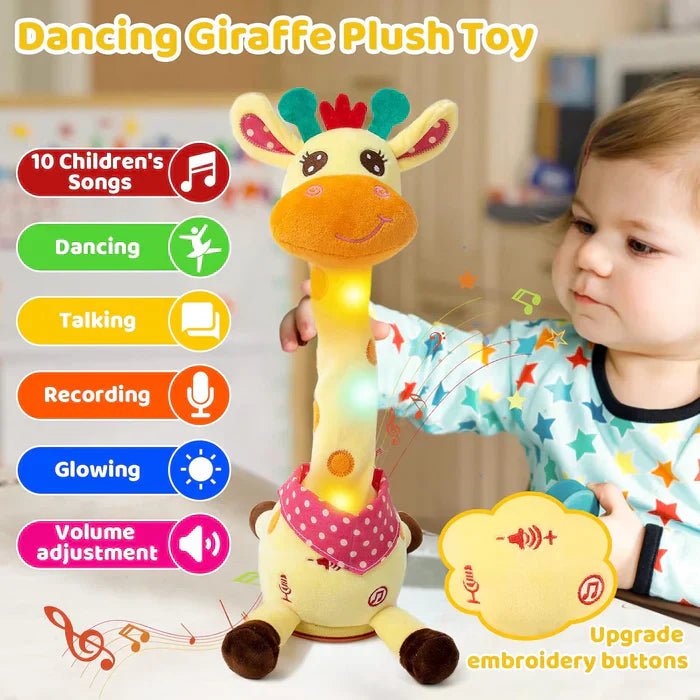 DANZORIS – Talking & Dancing Plush Musical Giraffe for Children