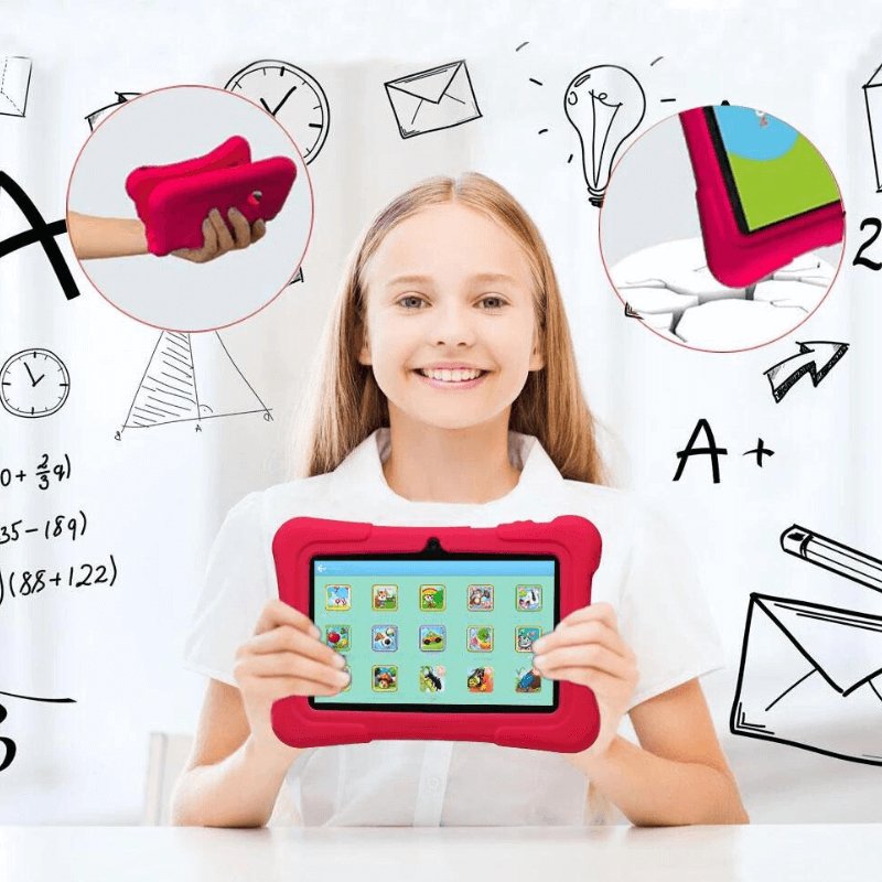 KIDTRIQ – 7-Inch Educational Kids Tablet with Dual Cameras & 32GB Storage