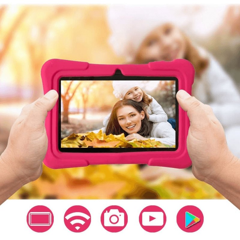 KIDTRIQ – 7-Inch Educational Kids Tablet with Dual Cameras & 32GB Storage