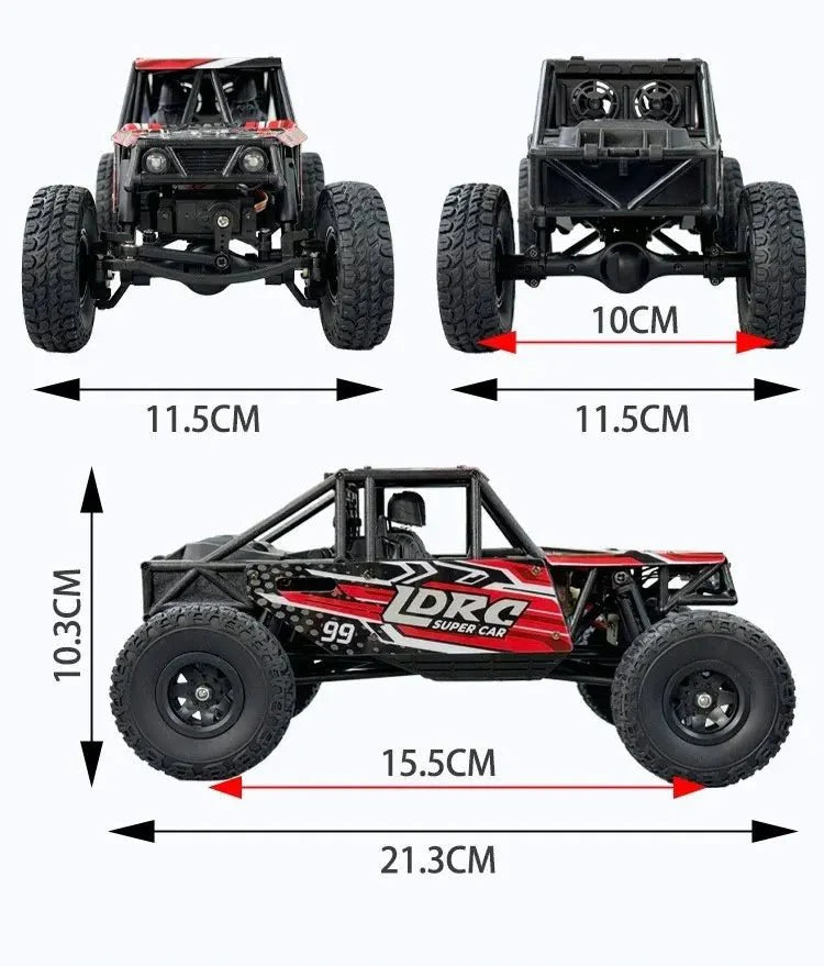WILDTRAX – 1:18 4WD Off-Road RC Car with High-Speed Performance