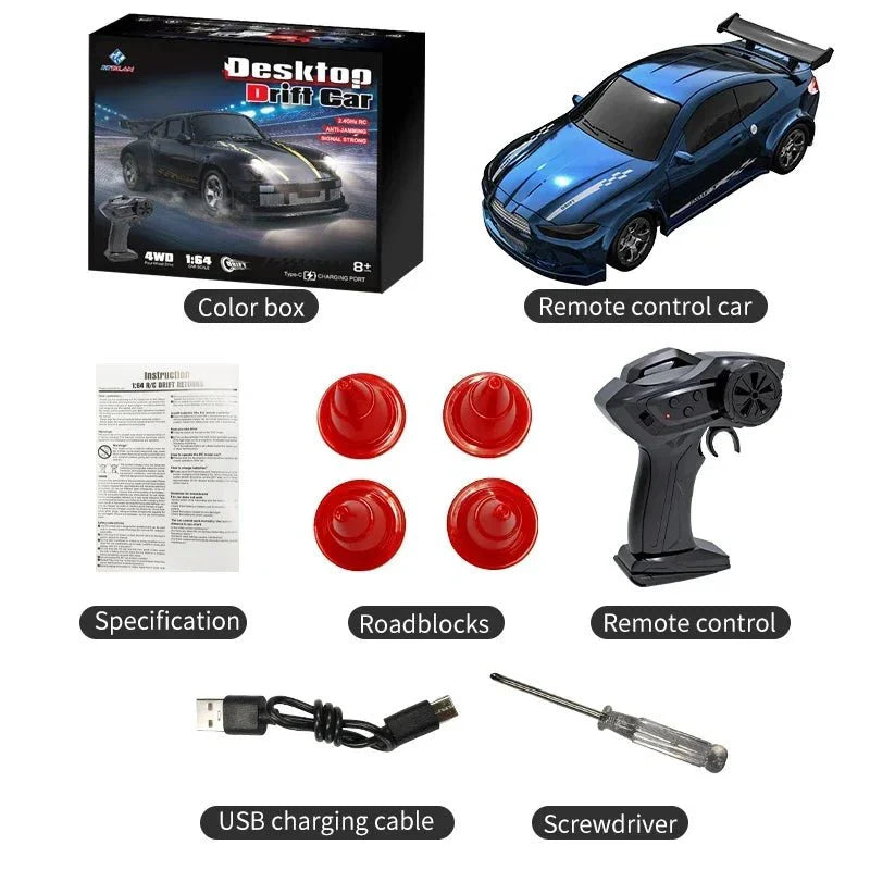 SPEEDDRIFT – Compact 4WD Remote Control Car for Fast Indoor & Outdoor Play