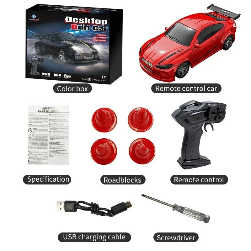 SPEEDDRIFT – Compact 4WD Remote Control Car for Fast Indoor & Outdoor Play