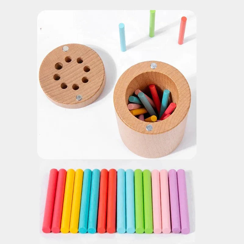 TINYGENIUS – Wooden Sorting & Matching Educational Toy for Early Skill Development