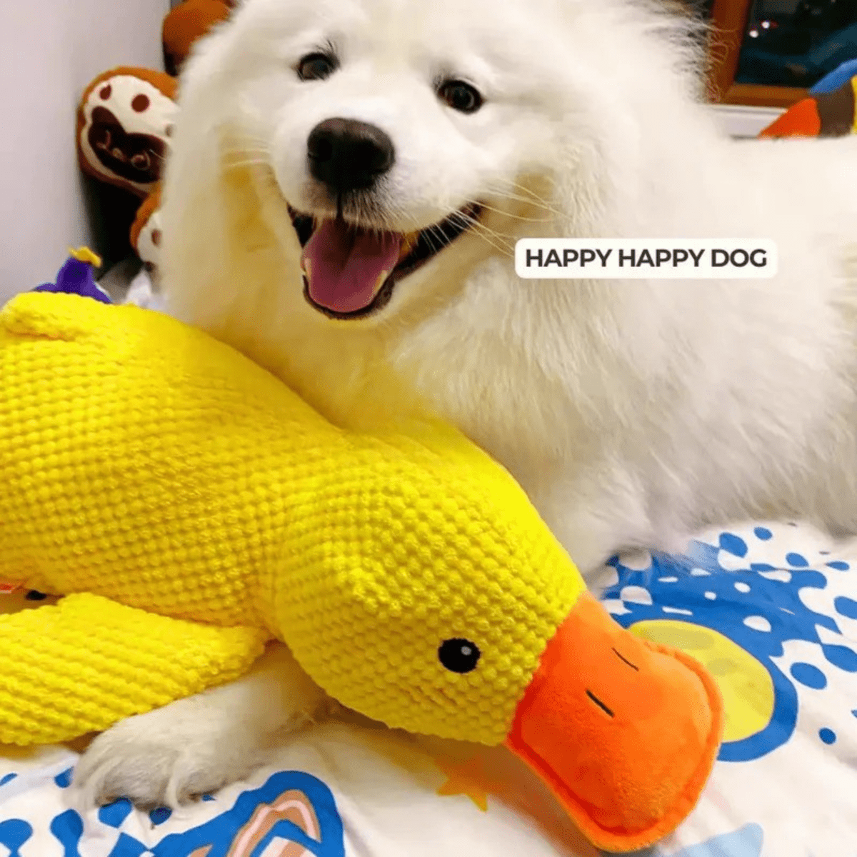 Quackly – Soothing Plush Toy for Dogs with Squeaker, Machine Washable