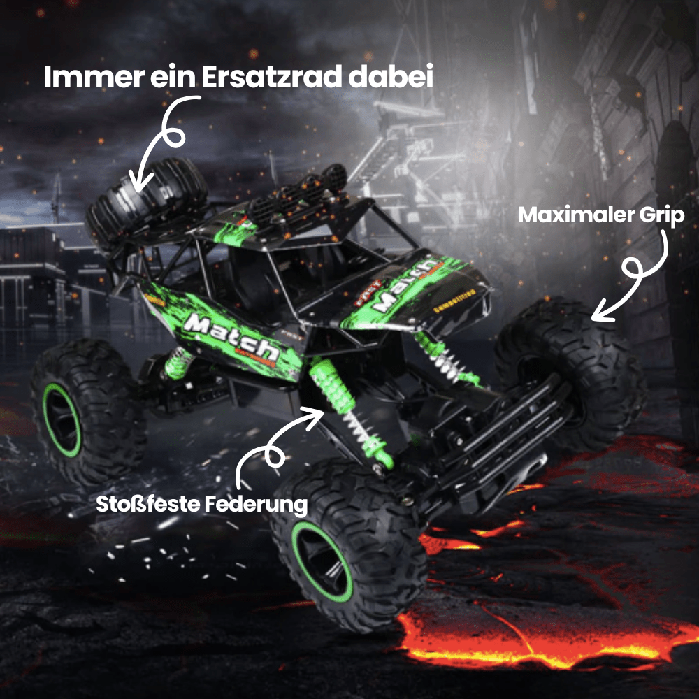MUDRUSH X4 – RC Monster Truck with 4x4 Drive, Shock-Resistant Design and Powerful Motor