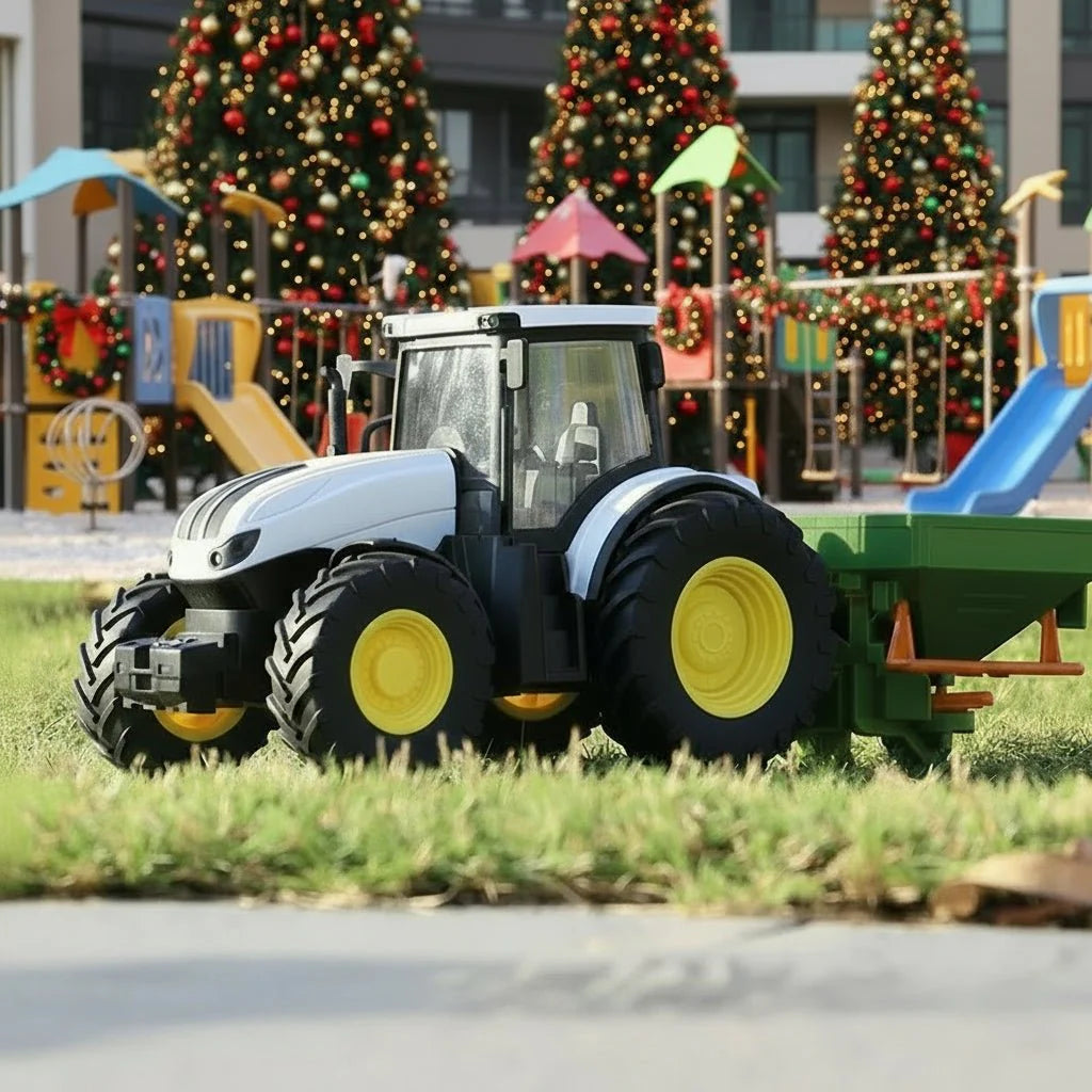 AGROTRAX – 1:24 Remote Control Electric Tractor Trailer with Lights