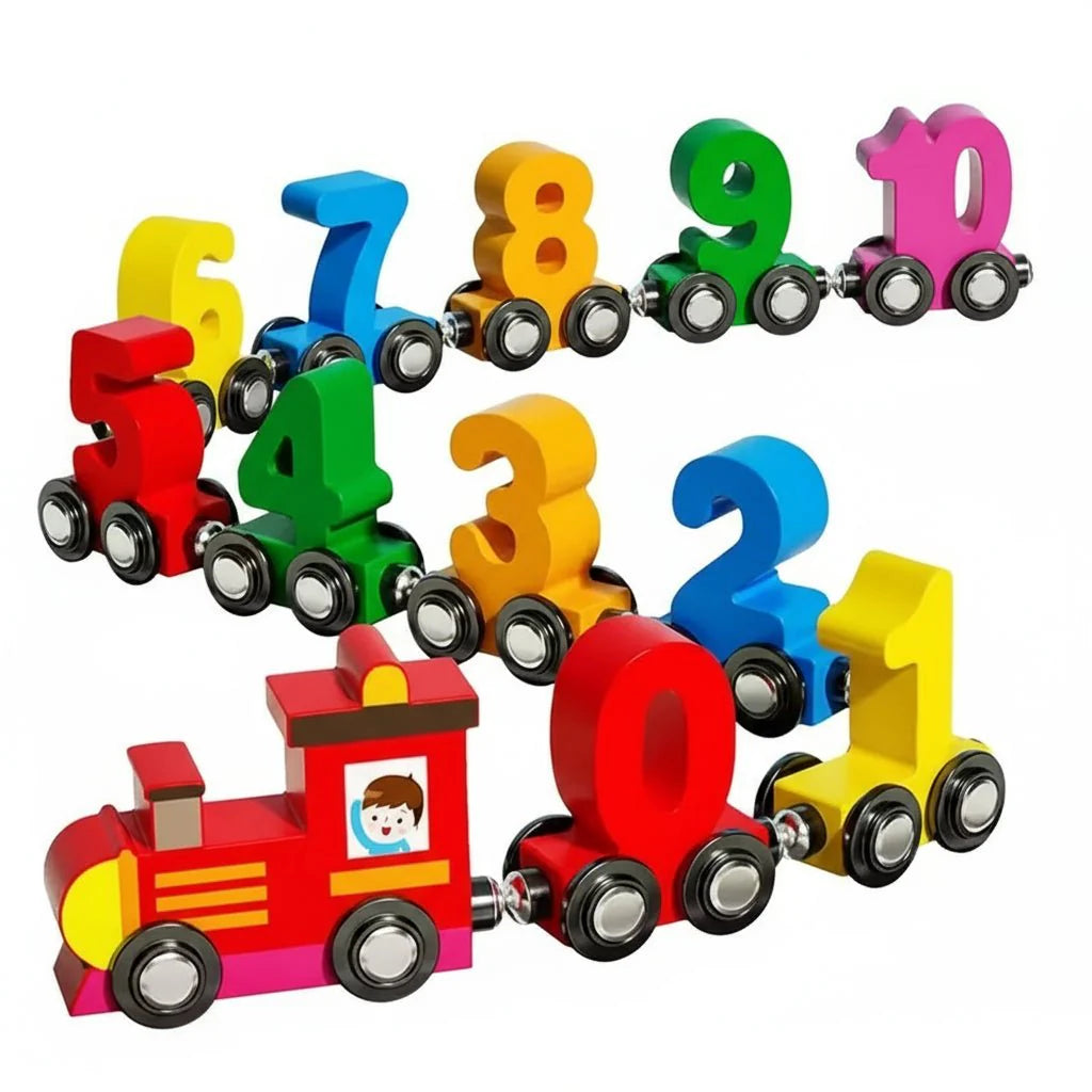 MAGNITRAK – Creative Wooden Magnetic Number Train