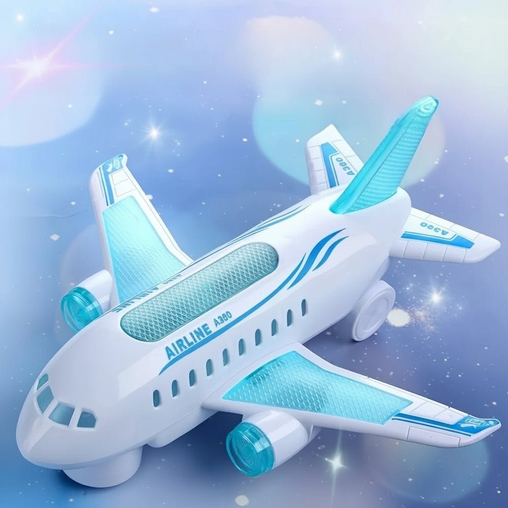 GLOWJET – LED Music Airplane Toy with Spinning Action & Sound Effects