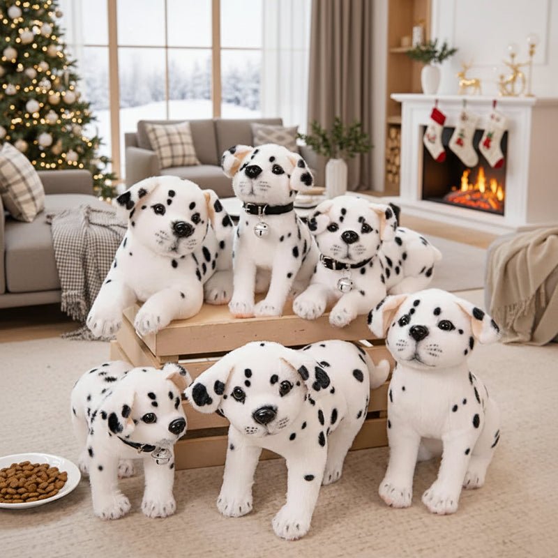 SPOTZEE – Realistic Dalmatian Plush Dog with PP Cotton Filling for Kids & Home Decoration
