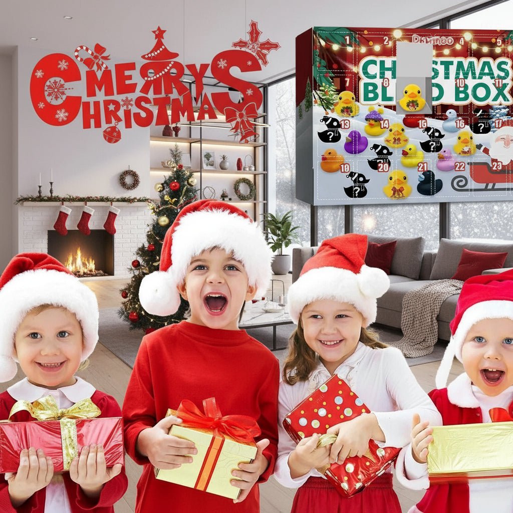 QUACKVENT – 2025 Christmas Rubber Duck Advent Calendar with 24 Festive Bath Ducks