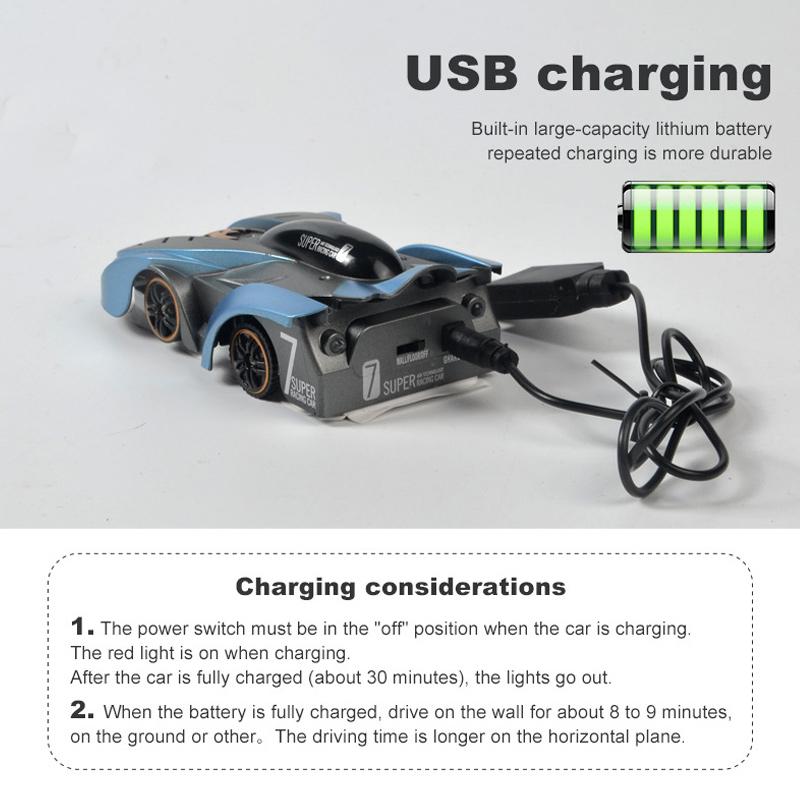 Vertix – Wall-Climbing RC Car with 360° Stunt Rotation and USB Charger