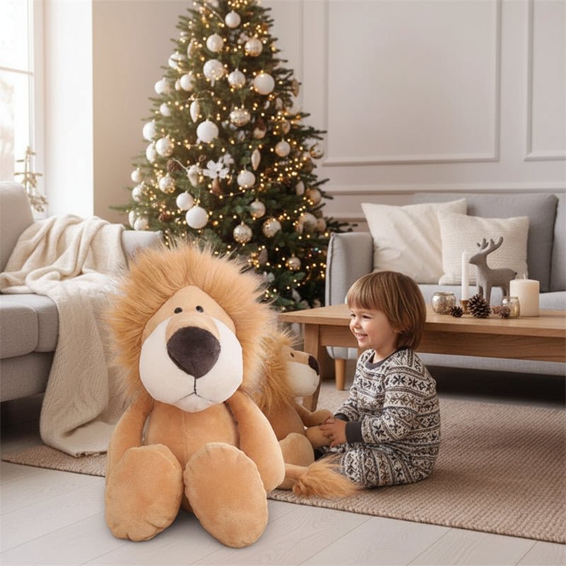 ANIMORO – Soft Jungle Plush Toys for Children with Lion, Elephant & Tiger Designs